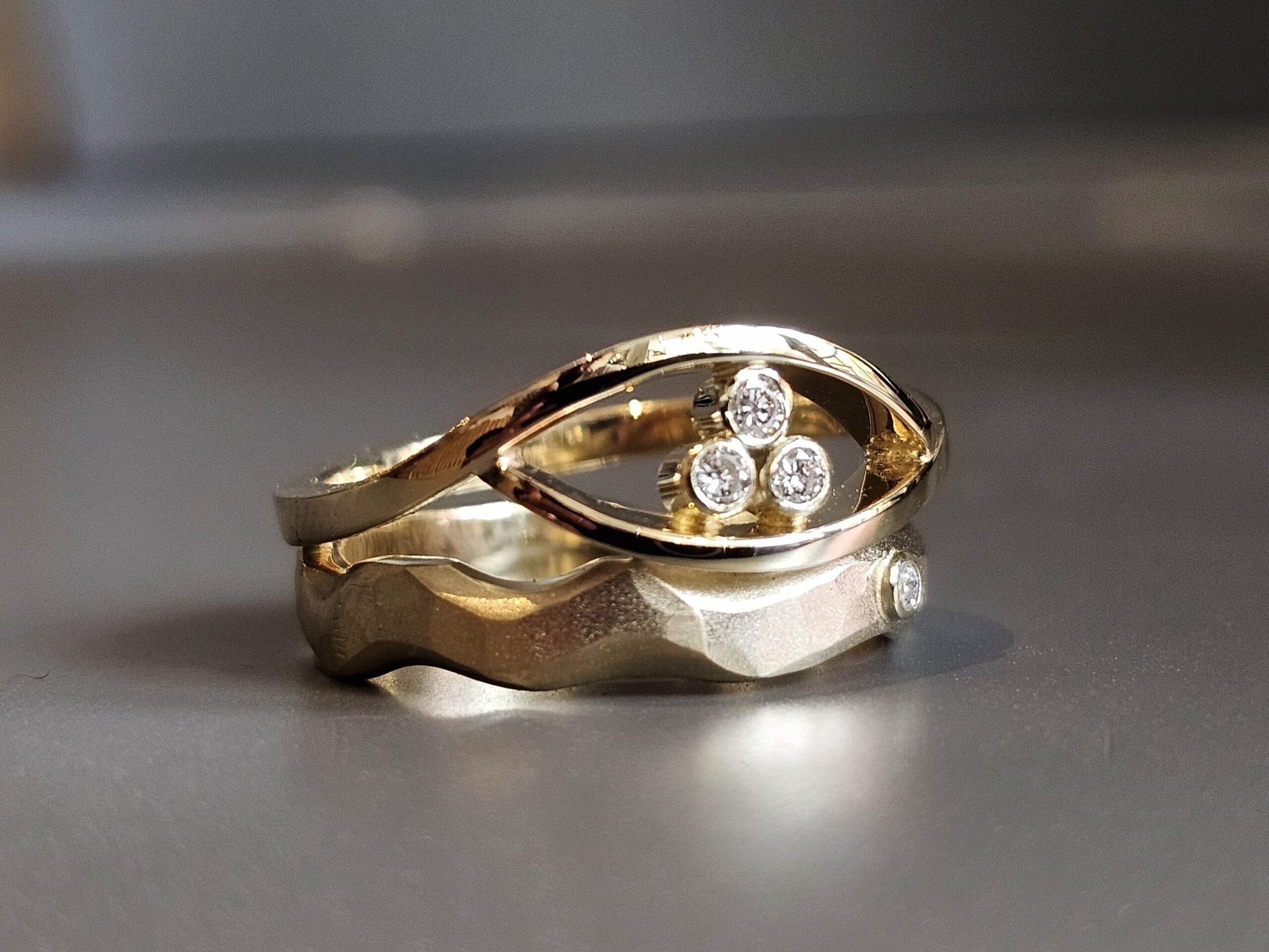 Ring Op Maat Eigen Diamanten En Geelgoud