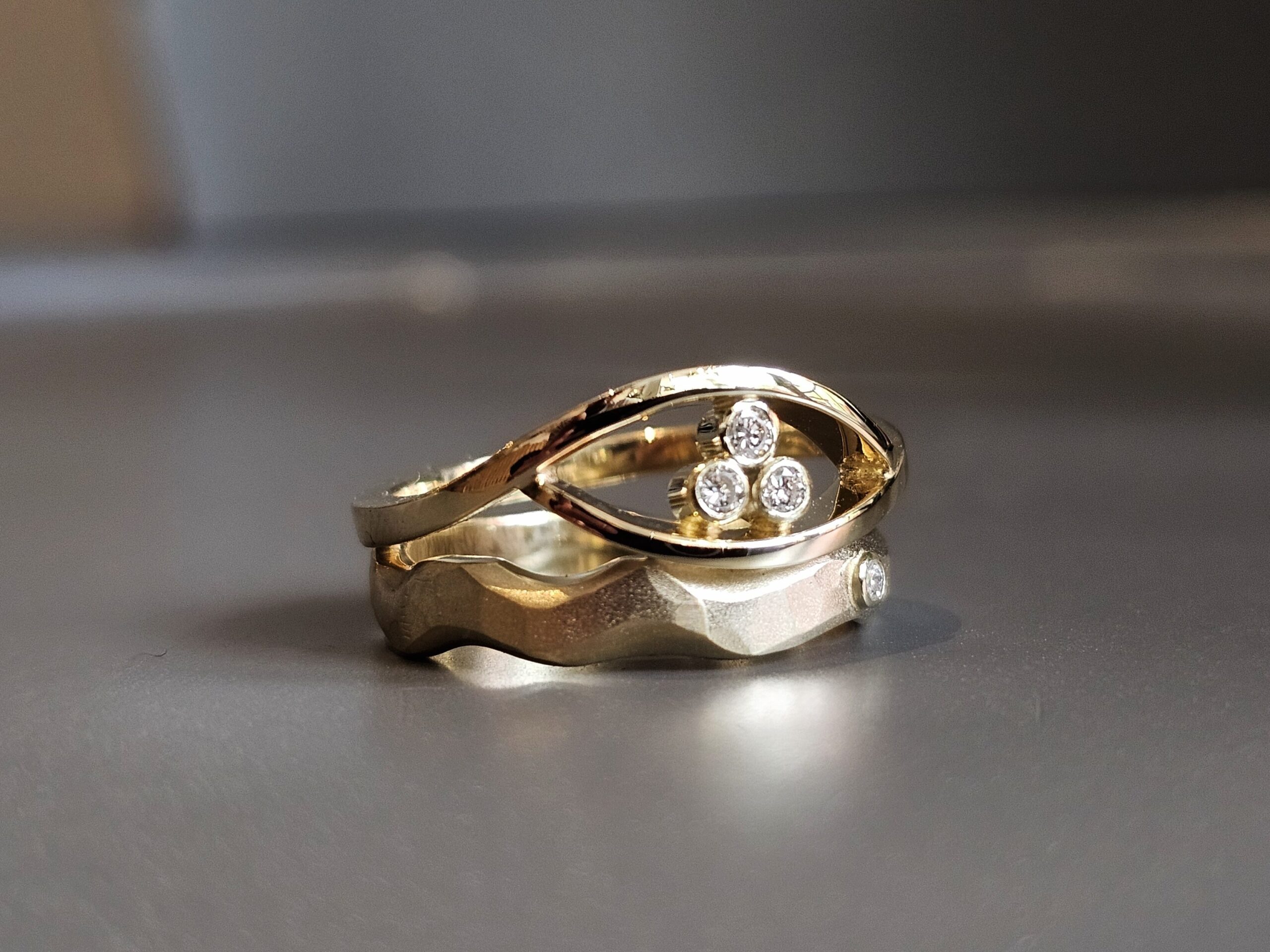 Ring Op Maat Eigen Diamanten En Geelgoud