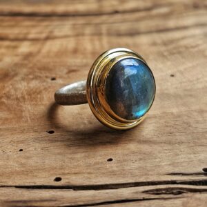 Labradoriet Ring Bi Color