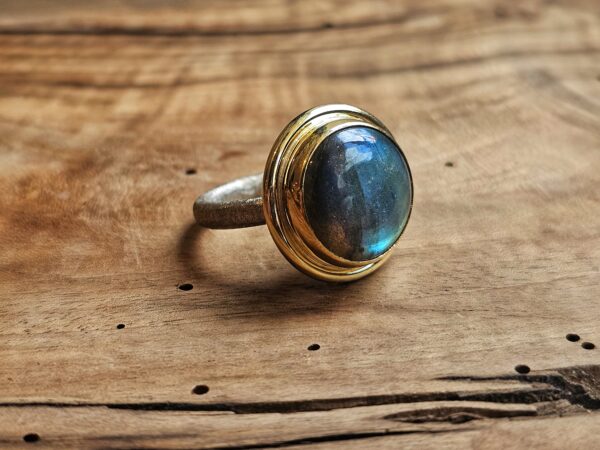 Labradoriet Ring Bi Color